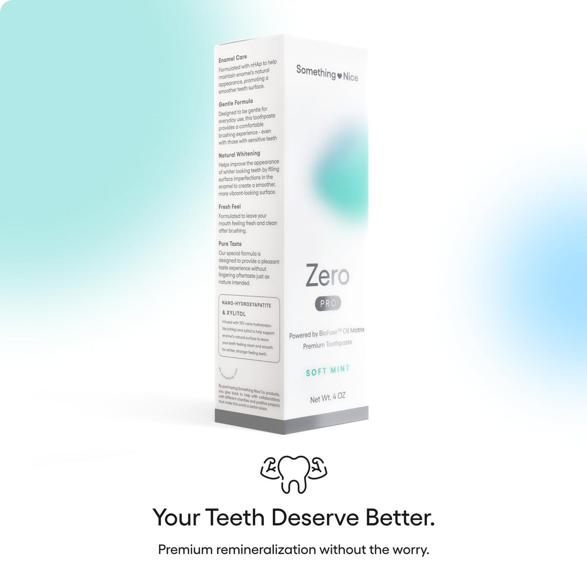 Zero Pro Fluoride-Free Toothpaste with Nano Hydroxyapatite - Mint 4oz