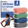 African Net Bath Sponge 42 Inches Long Exfoliating Shower Loofah - Vibrant Colors