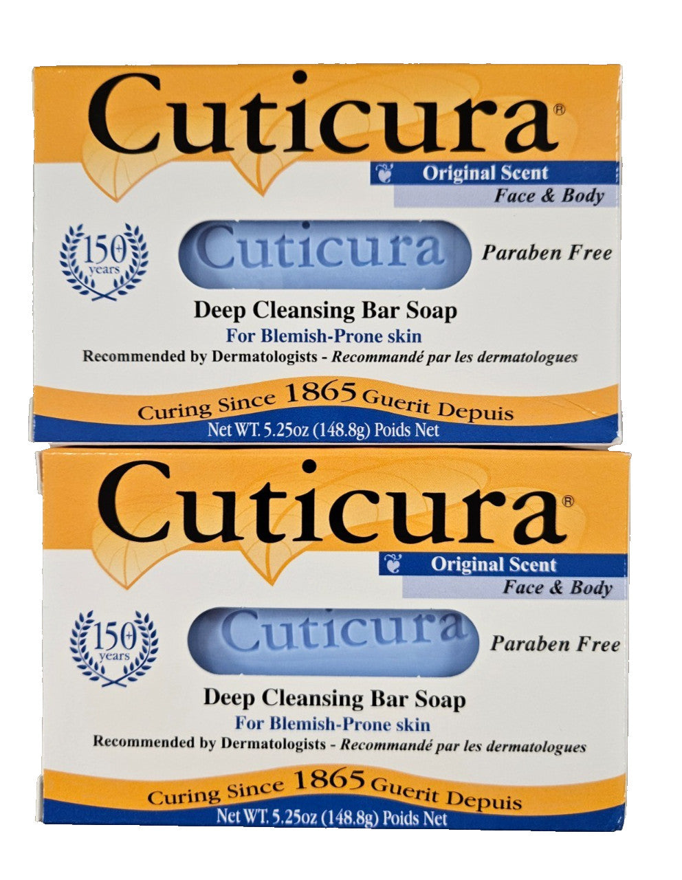 Large 5.25oz Bar Soap - Pack of 2 for Personal Hygiene
