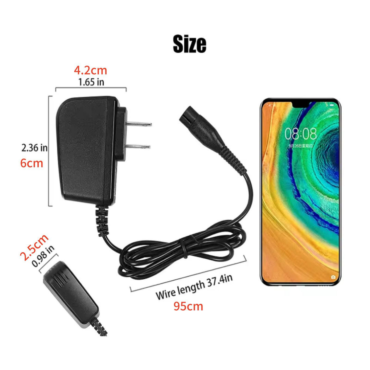 Replacement Charger Cord Kit for Smarttouch XL and Speed XL Razor - 8240XL