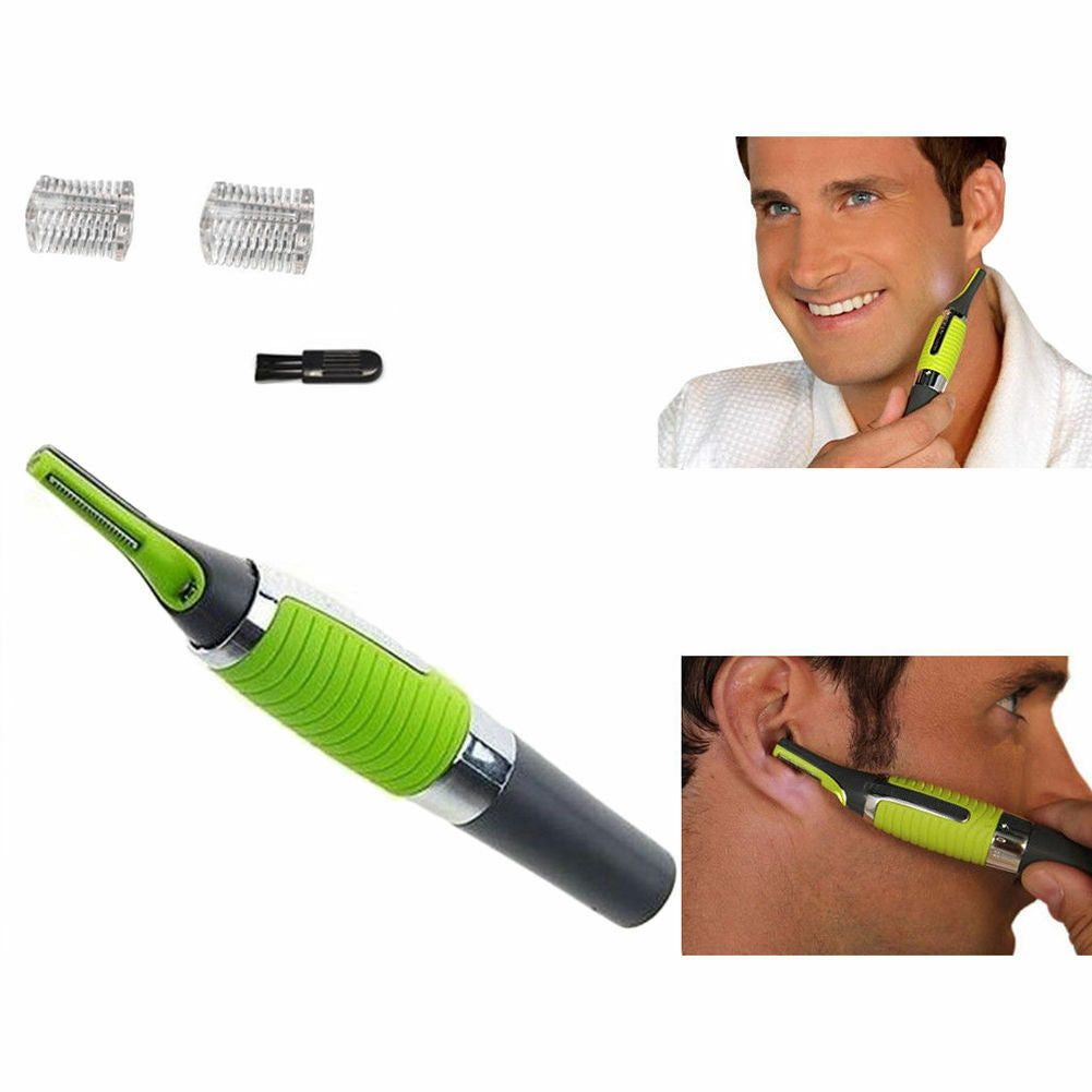 Men's Nose, Ear, Face & Neck Hair Trimmer with Comb Attachments