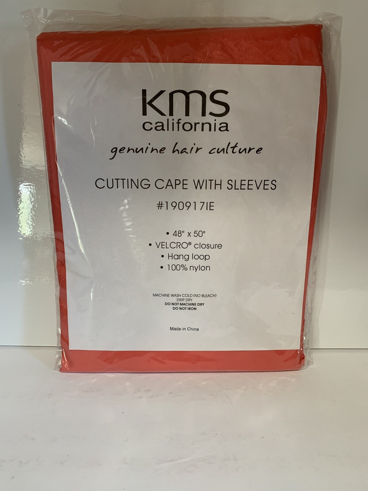 Hairdressing Cape with Sleeves - 48x50 Inch Orange Cutting Smock for Salons