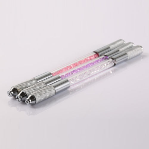 Manual Microblading Pen for Eyebrows - Double Ended Acrylic Tattoo Tool
