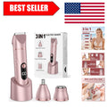 Women's 3-in-1 Rose Gold Bikini Trimmer & Facial Hair Remover