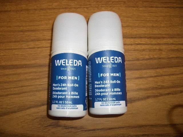 2 Pack Natural Aluminum-Free Men’s 24h Roll-On Deodorant - Herbal Fresh