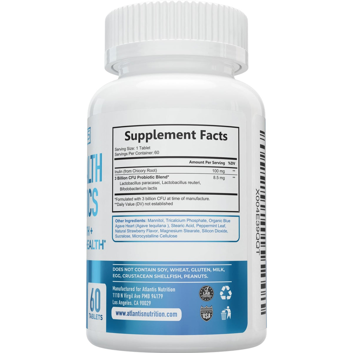 Oral Probiotics Chewables for Teeth and Gums - 60 Count, Supports Fresh Breath and Oral Health