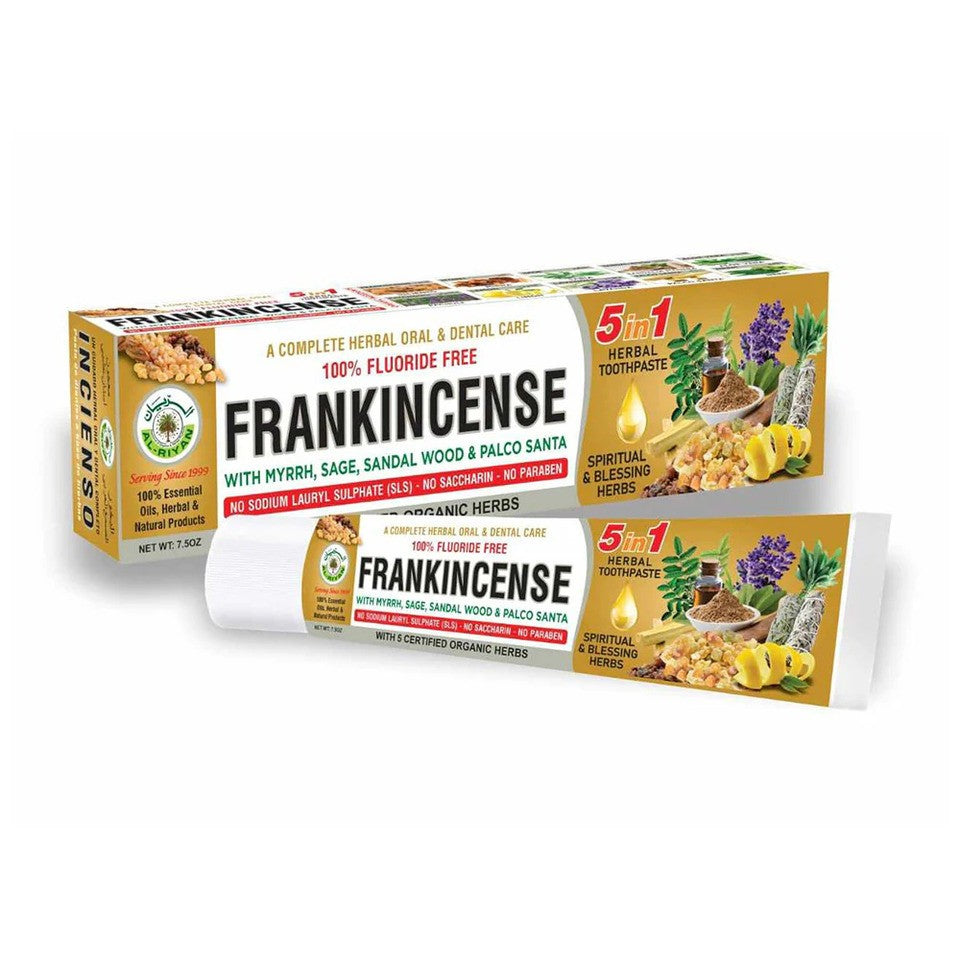 Organic Frankincense Toothpaste Natural Fluoride-Free Deep Clean Herbal Oral Care