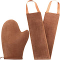 Self Tanning Mitt Set with Back Applicator - Double Sided Tan Mitt & Lotion Tool