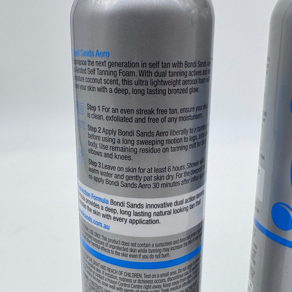 Bondi Sands Aero Self Tanning Foam Light/Medium - Lot of 3 7.61 oz