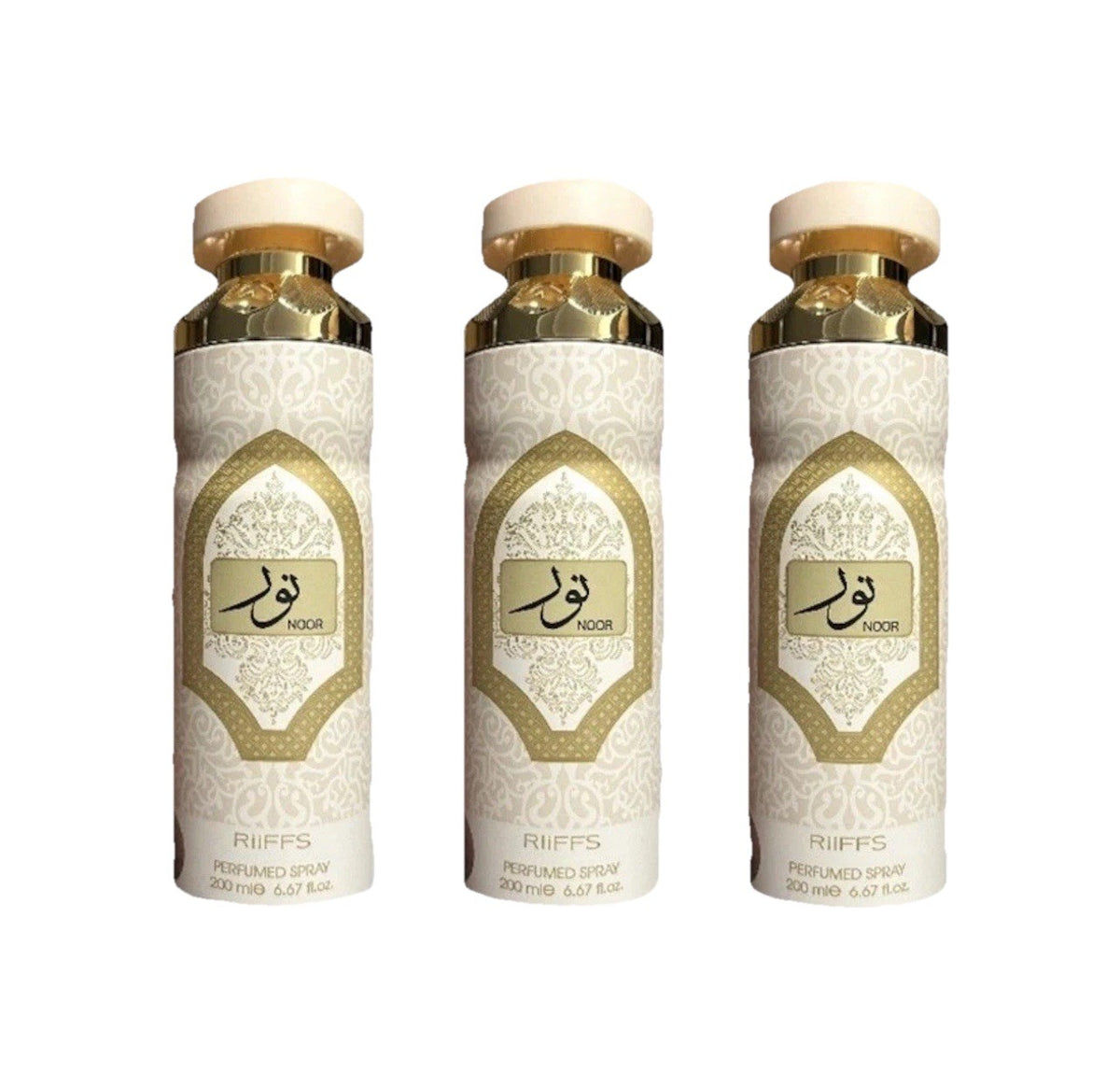 Perfumed Body Spray Set - RIFFS NOOR 3 x 200ml