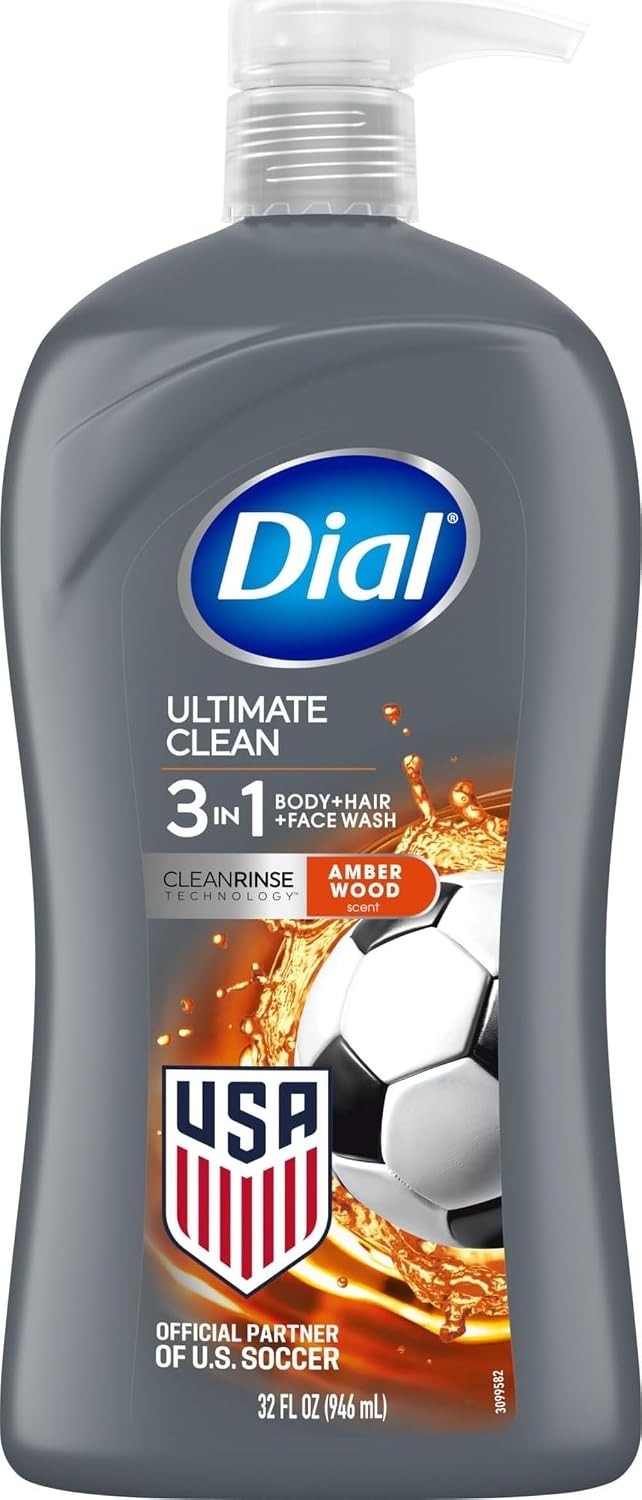 Men's 3-in-1 Body, Hair & Face Wash - 32 Fl Oz, Deep Cleansing & Moisturizing