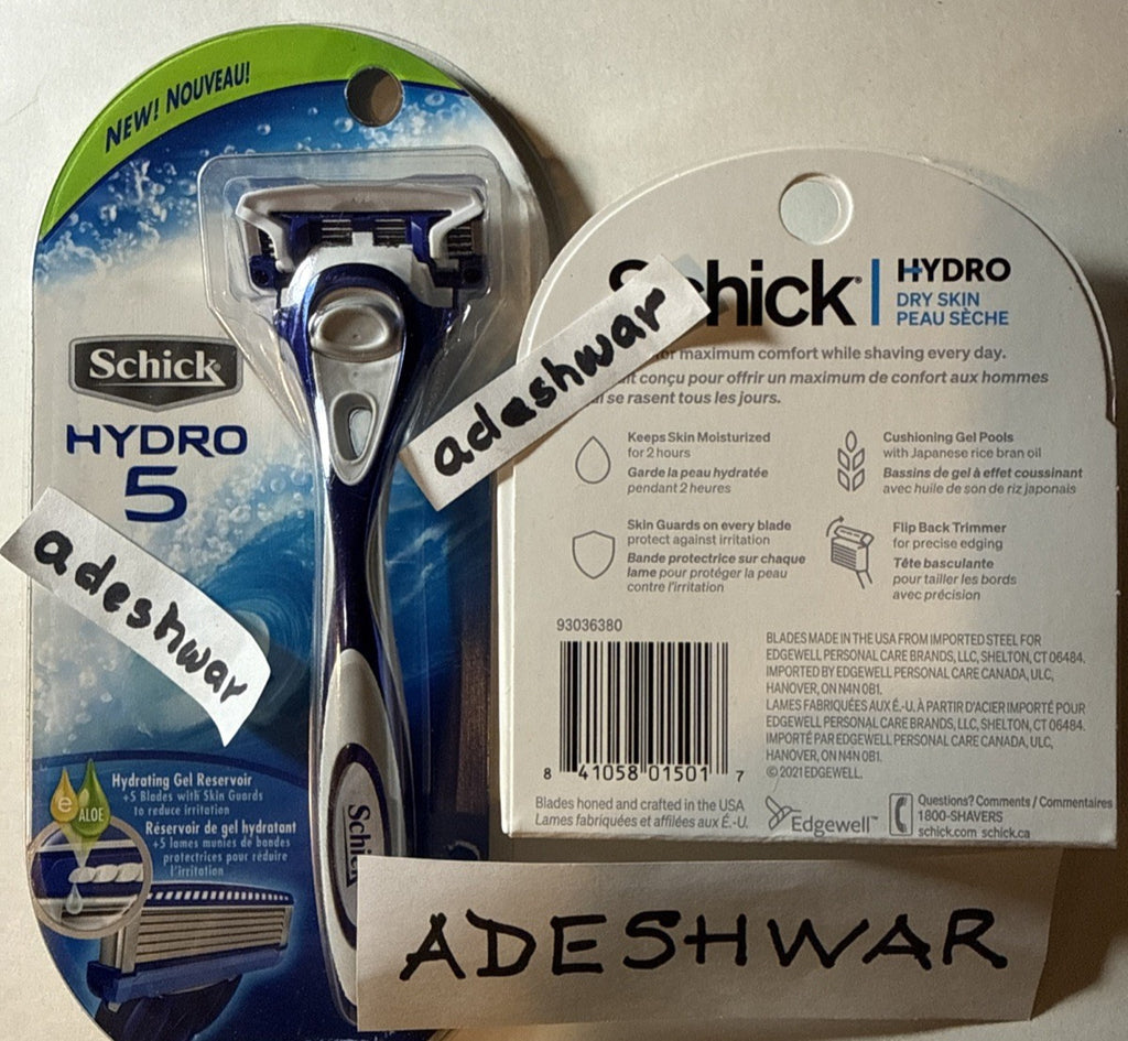 Schick Hydro 5 Razor Cartridge Refills Pack - Compatible with Hydro5 Handles