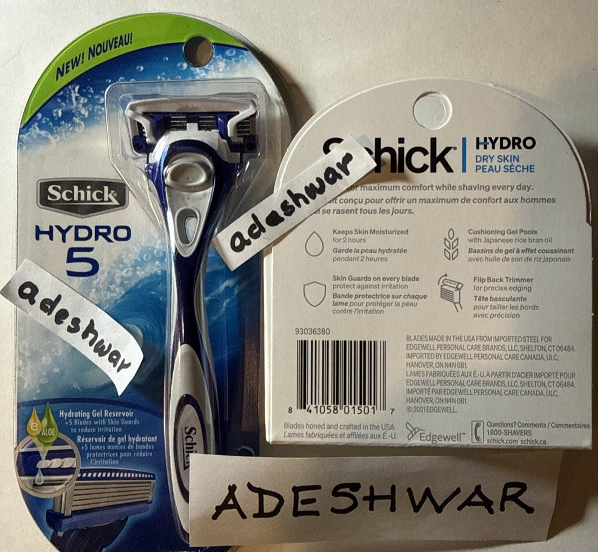 Schick Hydro 5 Razor Cartridge Refills Pack - Compatible with Hydro5 Handles