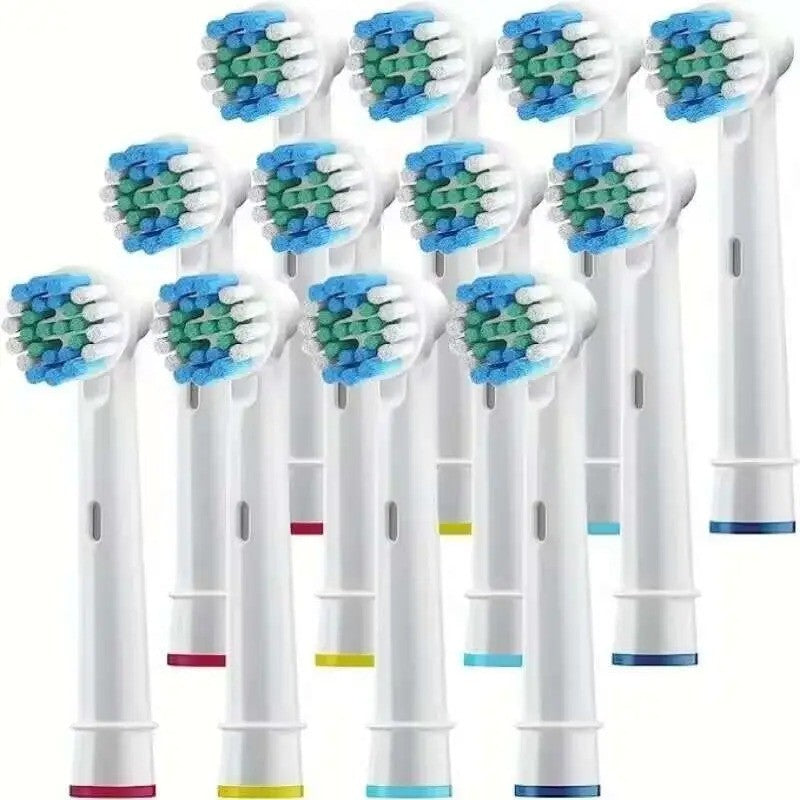 Electric Toothbrush Replacement Heads Soft Bristles Pack - Compatible with Oral-B