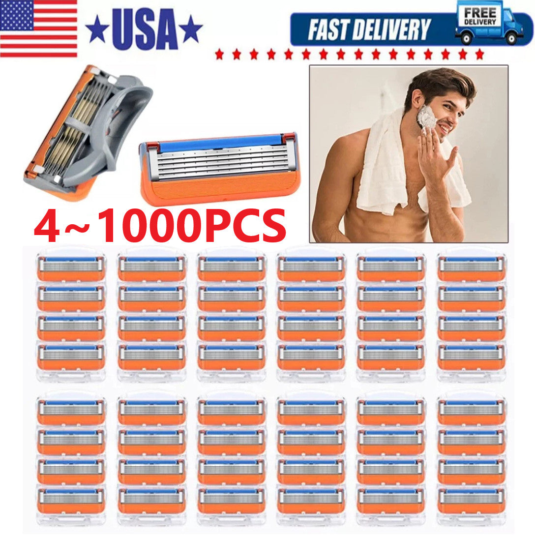 Shaving Razor Blade Refills Compatible with Gillette Fusion 5 Proglide - Multiple Quantities