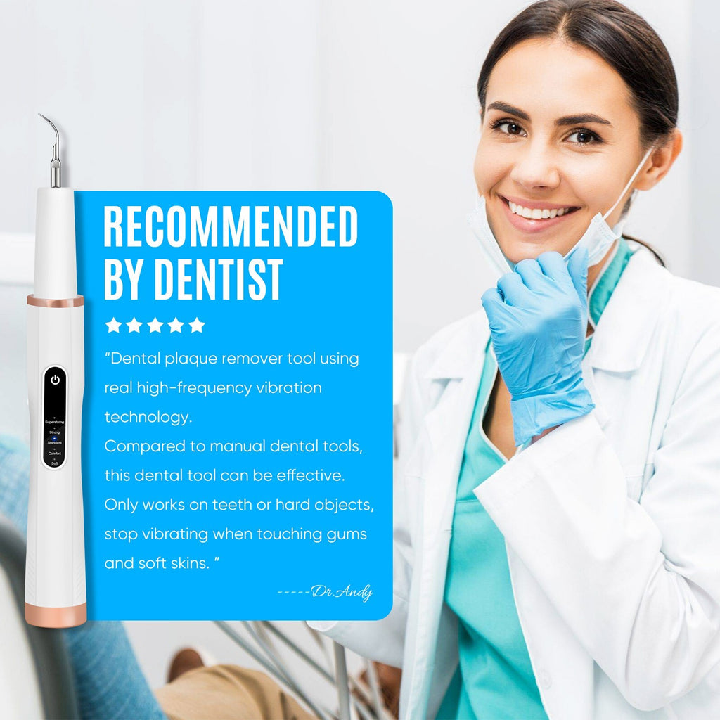 Rechargeable Ultrasonic Teeth Cleaning Kit for Plaque & Tartar Removal