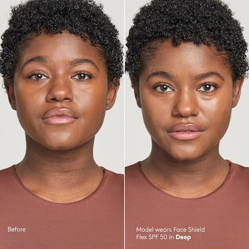 SPF 50 Face Shield with Broad Spectrum Mineral Sunscreen & Color Technology