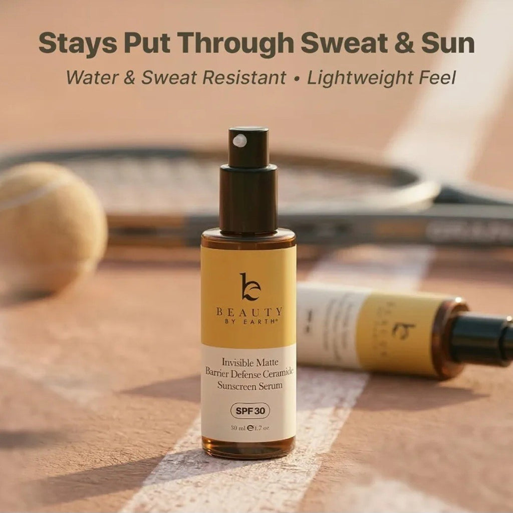 SPF 30 Mineral Sunscreen Serum with Matte Finish & Ceramides - Invisible, Water-Resistant, Non-Nano Zinc Oxide