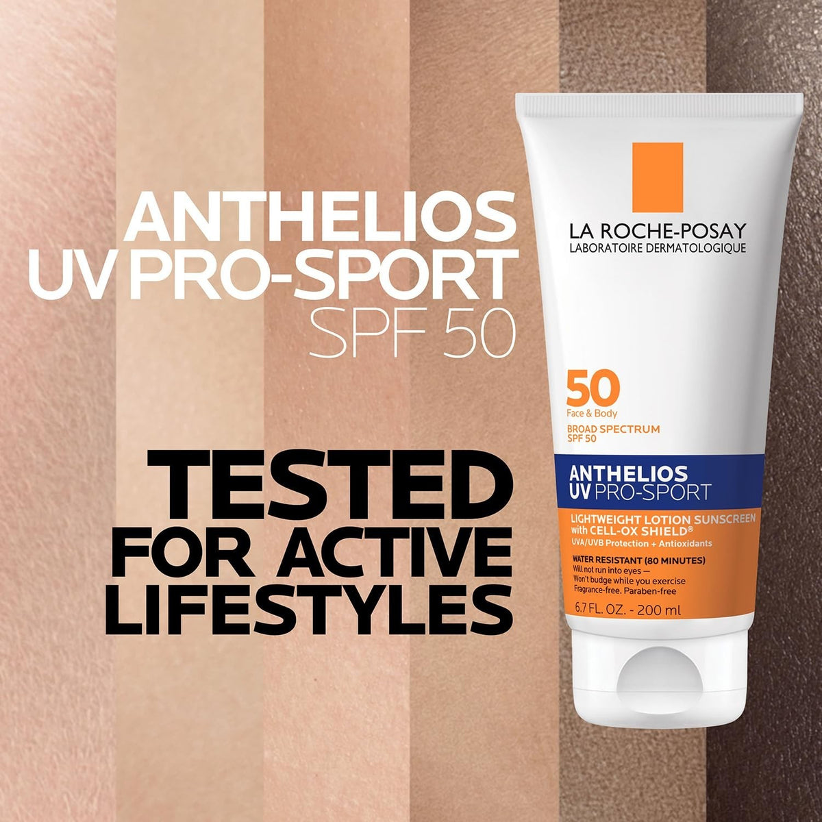 SPF 50 Water-Resistant Sunscreen for Face & Body - Long-Lasting UV Protection