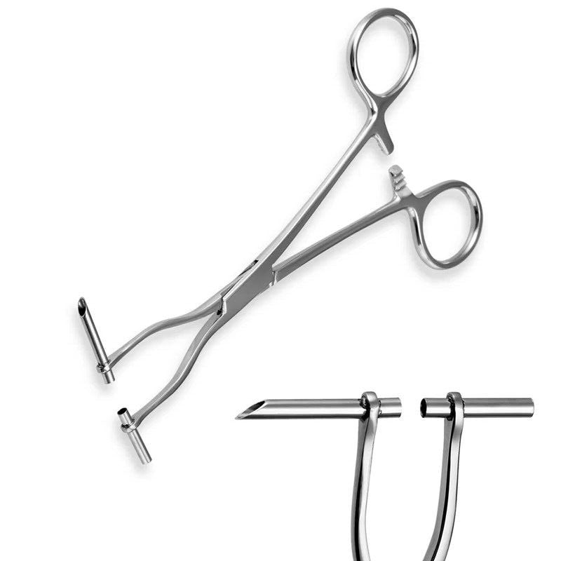 Septum Forceps Clamp 6" Pliers - Surgical Stainless Steel Body Piercing Tools