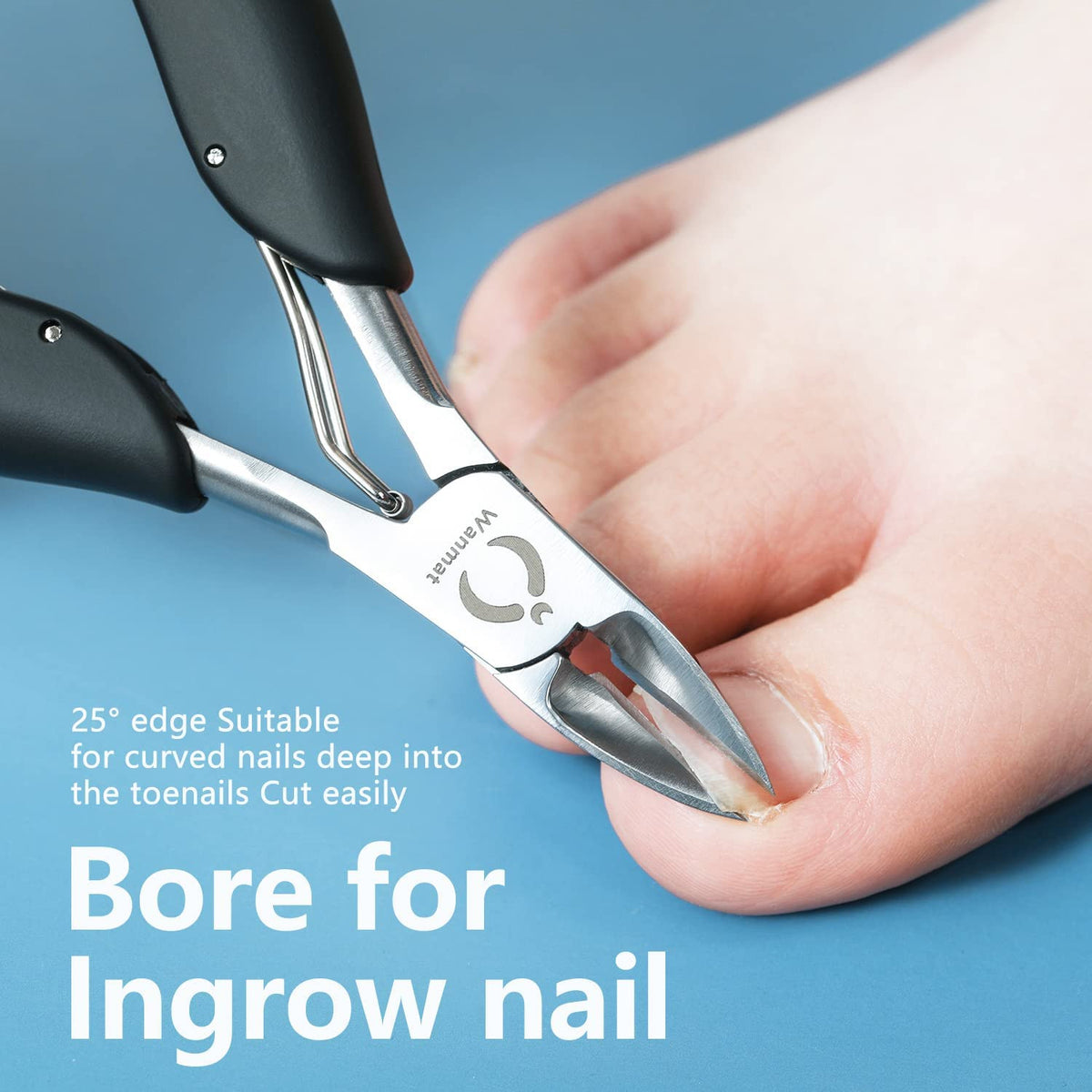 Professional Toe Nail Clipper for Thick and Ingrown Toenails - Stainless Steel Trimmer for Seniors