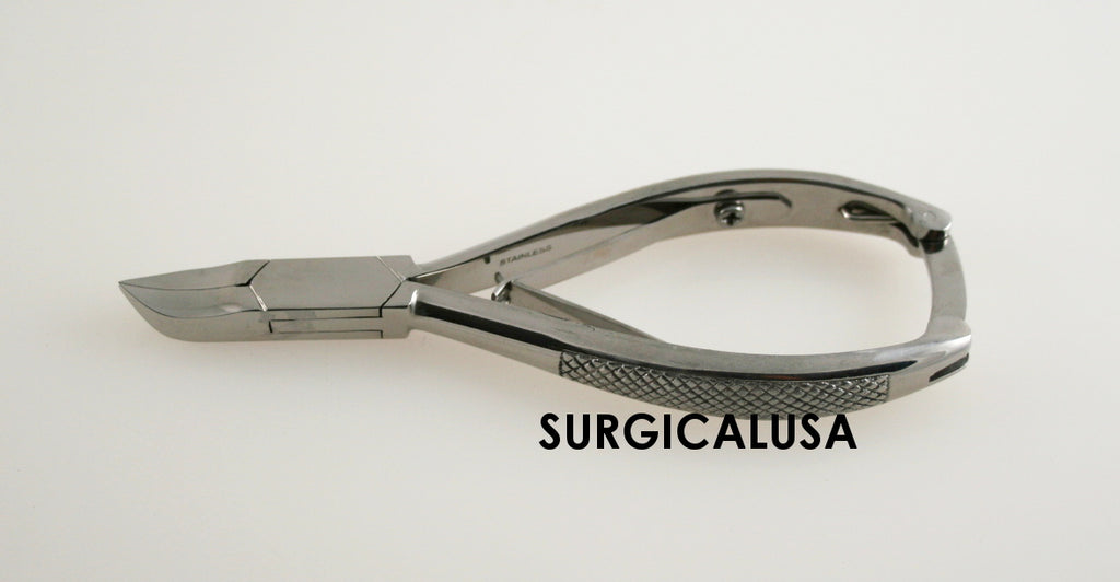 12 Podiatrist-Grade Toenail Nippers 5.5-Inch Concave Jaws Surgical Tools