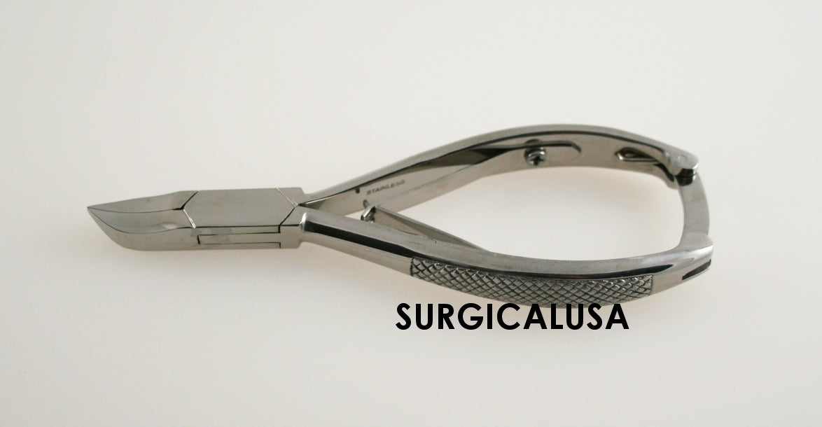 12 Podiatrist-Grade Toenail Nippers 5.5-Inch Concave Jaws Surgical Tools