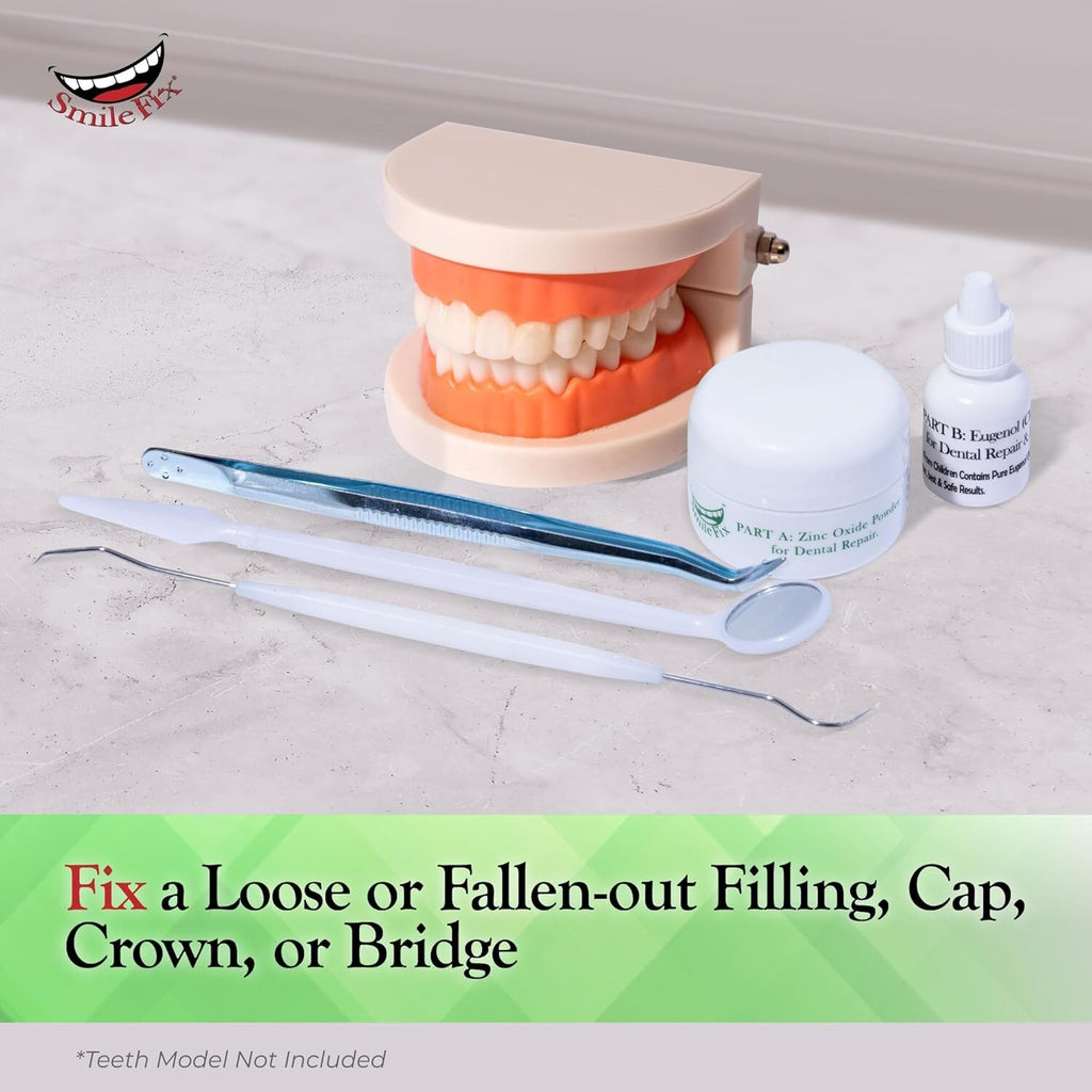 Emergency Dental Repair Kit with Dental Cement for Crowns & Bridges