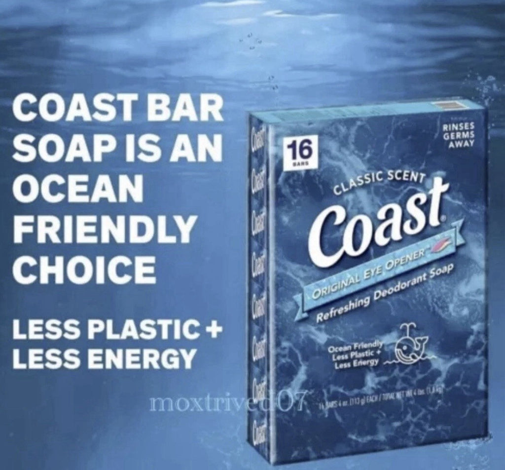 Deodorant Bar Soap 16 Pack - Refreshing Classic Scent, Antibacterial, Made in USA