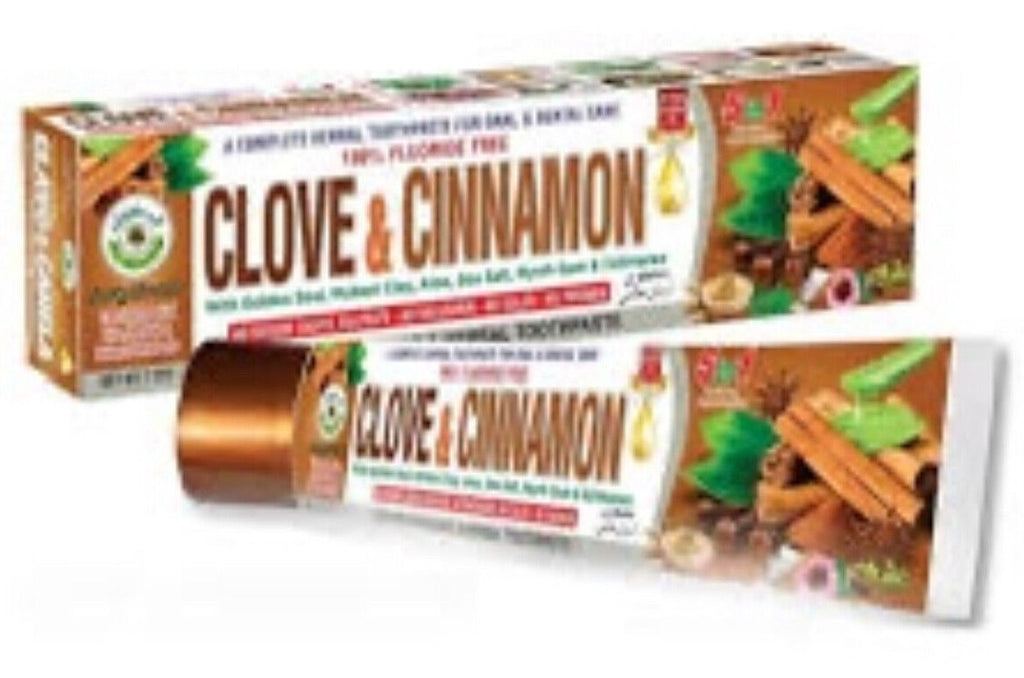 Herbal & Natural Toothpaste with Clove & Cinnamon - 7.5 oz – Multiple Pack Sizes