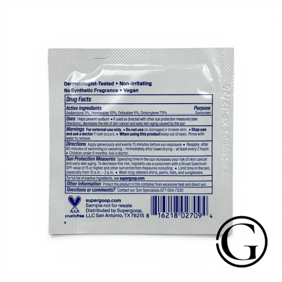 50 Pack SPF 50 Sunscreen Lotion Samples with Sunflower Extract - Travel Size