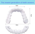 Temporary Denture Set - Custom Fit Reusable False Teeth for Smile Enhancement