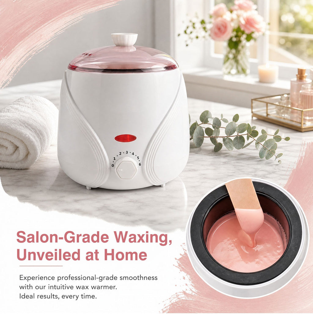 Electric Wax Heater Warmer Kit for Hair Removal with Adjustable Temperature and Wax Beans