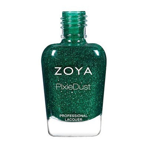 Zoya Elphie PixieDust Matte Sparkle Nail Polish - Enchanted Green