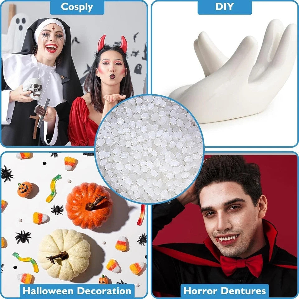 Moldable False Teeth & Veneers Set for Men and Women - Custom Fit Temporary Dentures