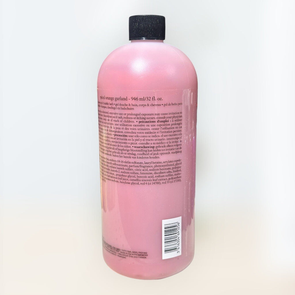 Philosophy Spiced Orange Garland Shower Gel & Bubble Bath 32 oz with Pump