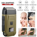 Men's Rechargeable Waterproof Electric Shaver Trimmer with LED Display
