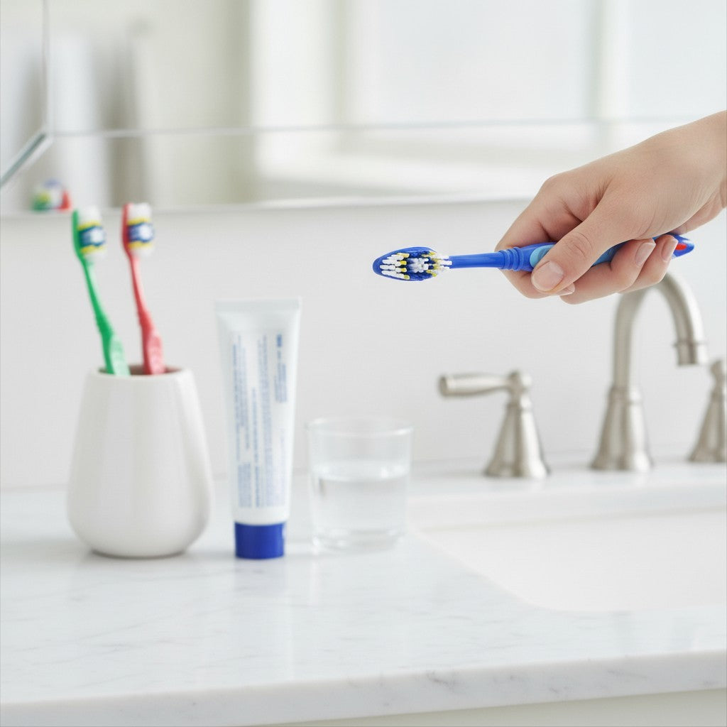 Soft Toothbrush Set - 3 Pack Multi Color for Gentle Oral Care