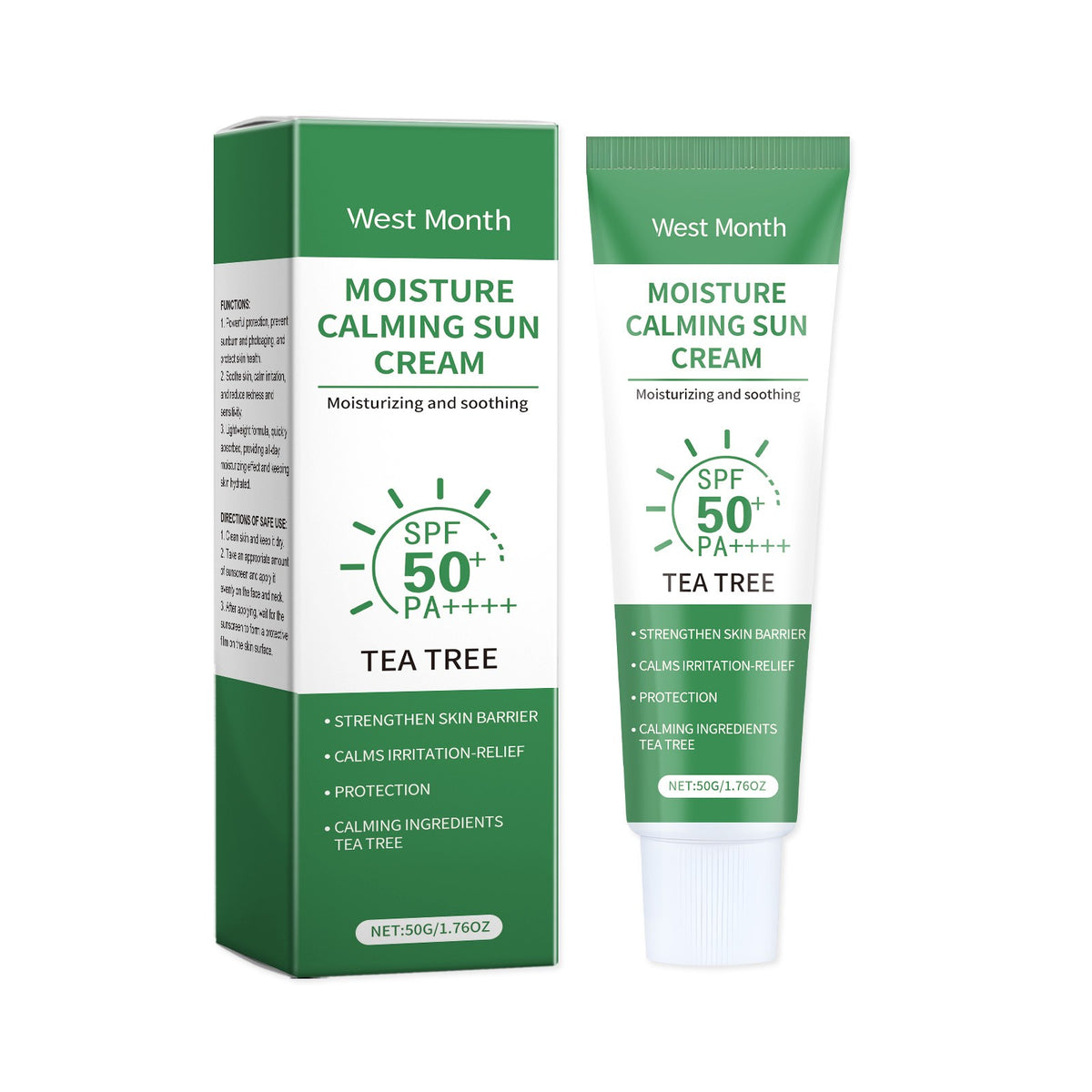 Mineral Face Sunscreen SPF 50 Oil Control Hydrating Sunblock for Skin Protection