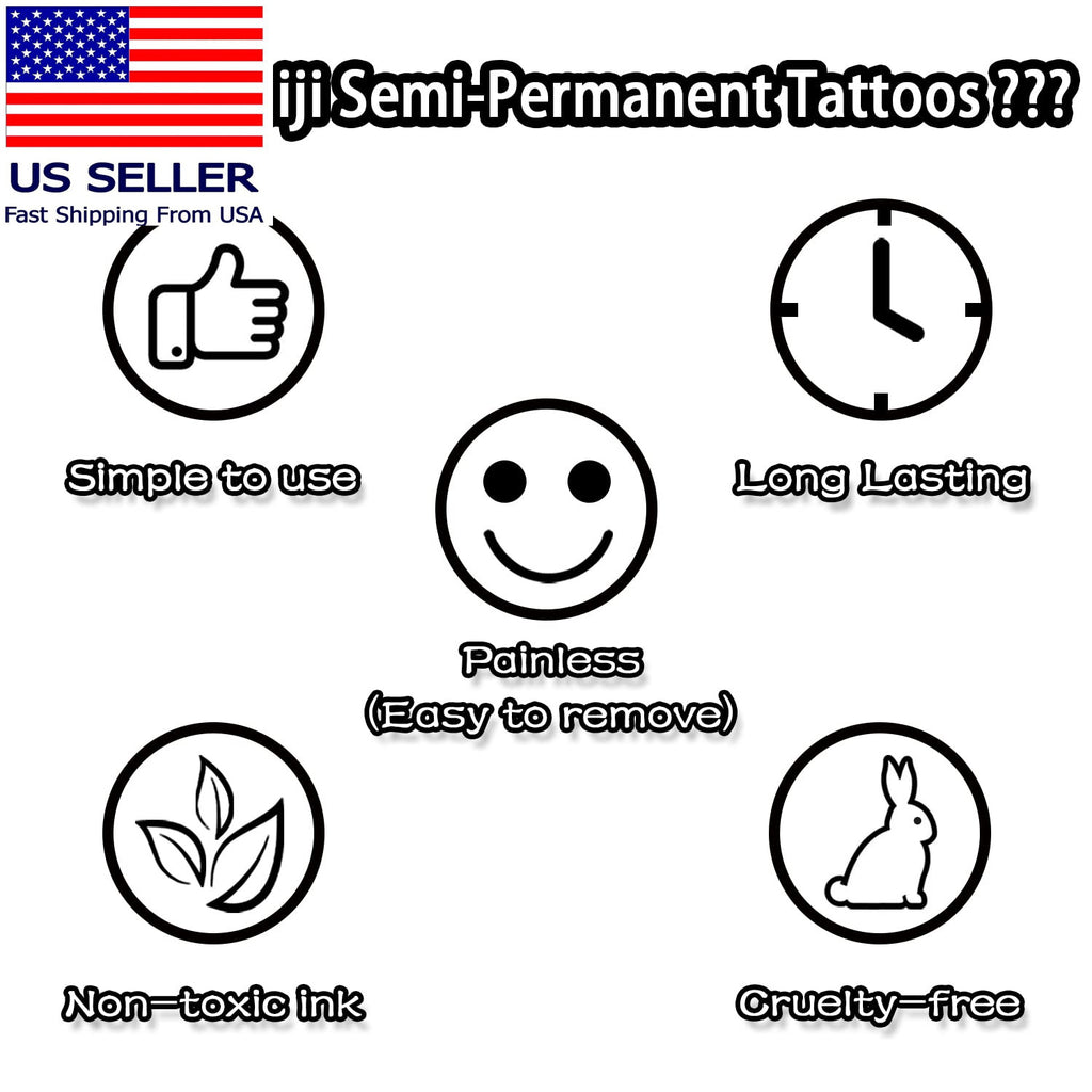 Semi-Permanent Tattoo Sheets for Women - 30 Inspirational Word Designs