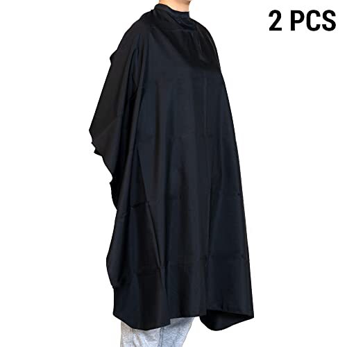 Professional Barber Capes 2-Pack Adjustable Hair Cutting Capes for Salon and Home Use
