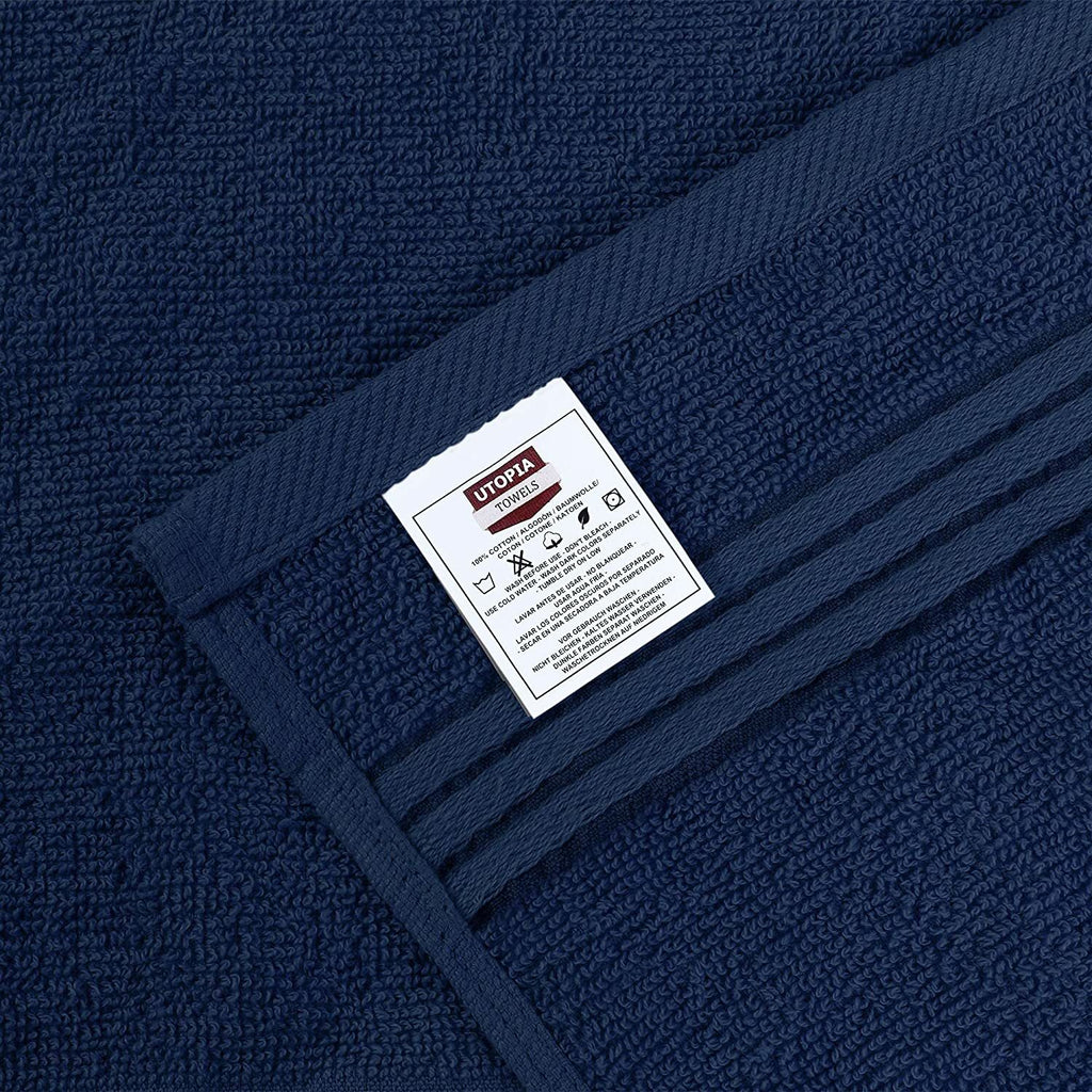 Premium Cotton Washcloth Towels Set - Absorbent 12x12 Inches, Pack of 12