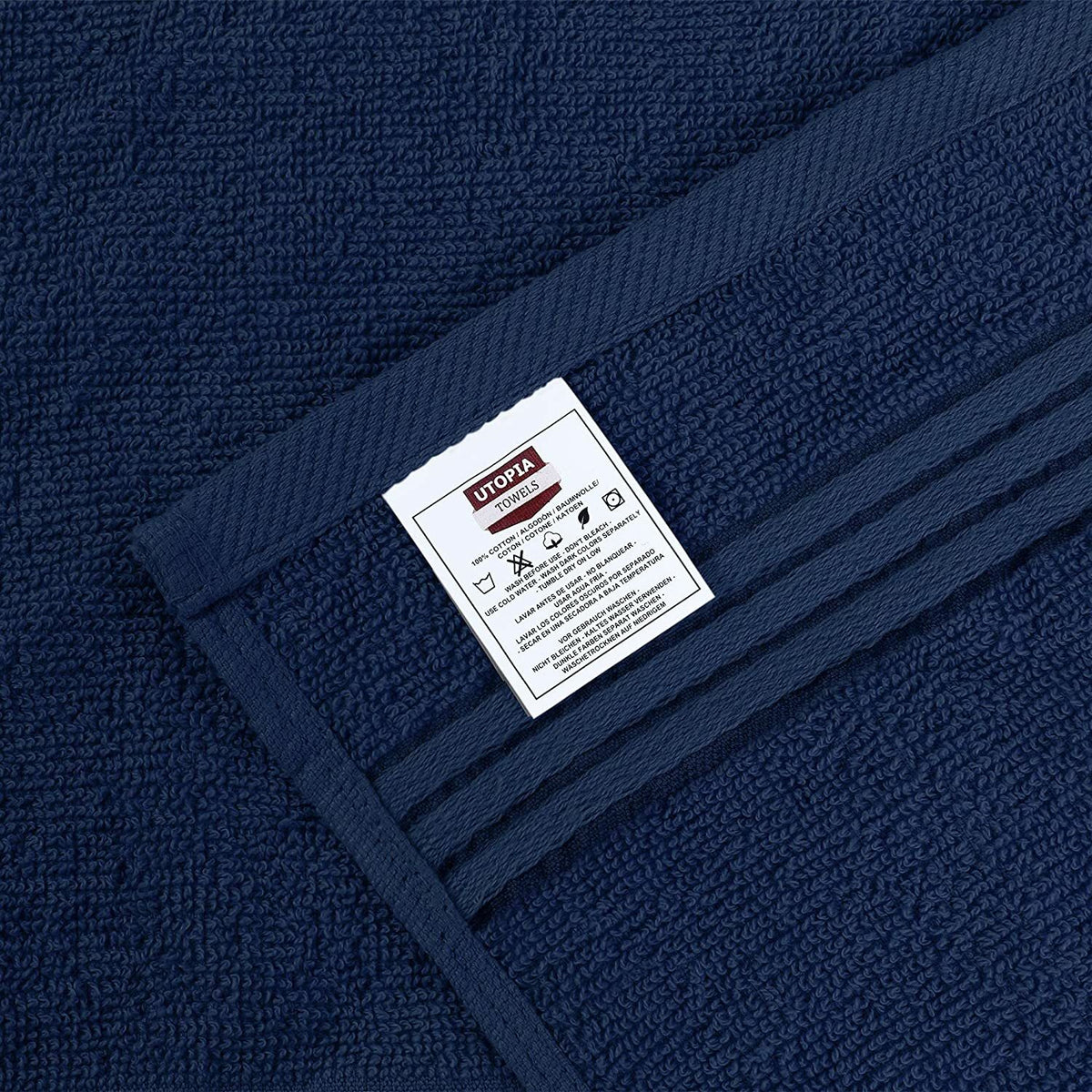 Premium Cotton Washcloth Towels Set - Absorbent 12x12 Inches, Pack of 12