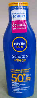Nivea Sun Protect & Care SPF50+ Waterproof Sun Lotion 200ml