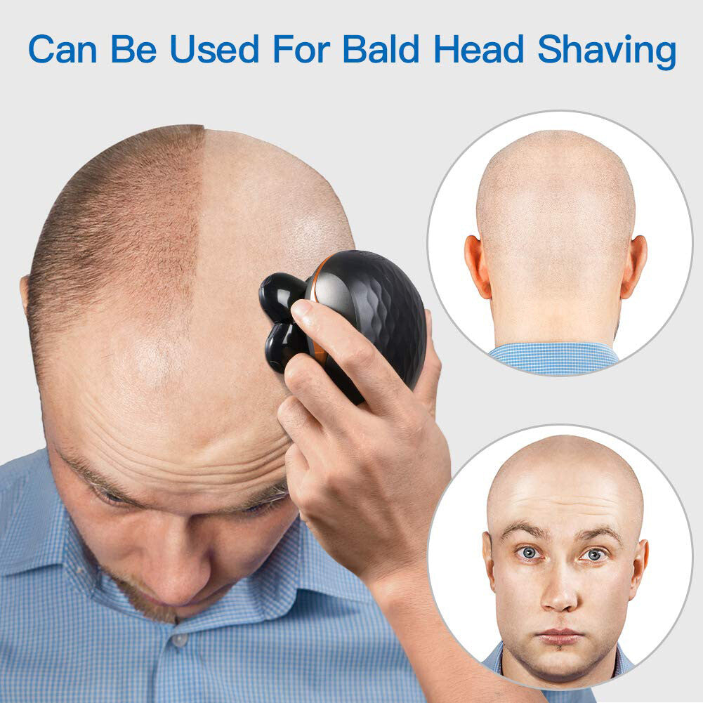 5-in-1 Rotary Electric Shaver for Bald Head Beard Hair Trimming Waterproof
