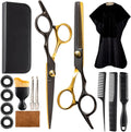 Professional 15-Piece Hair Cutting Scissors Set with Thinning Shears