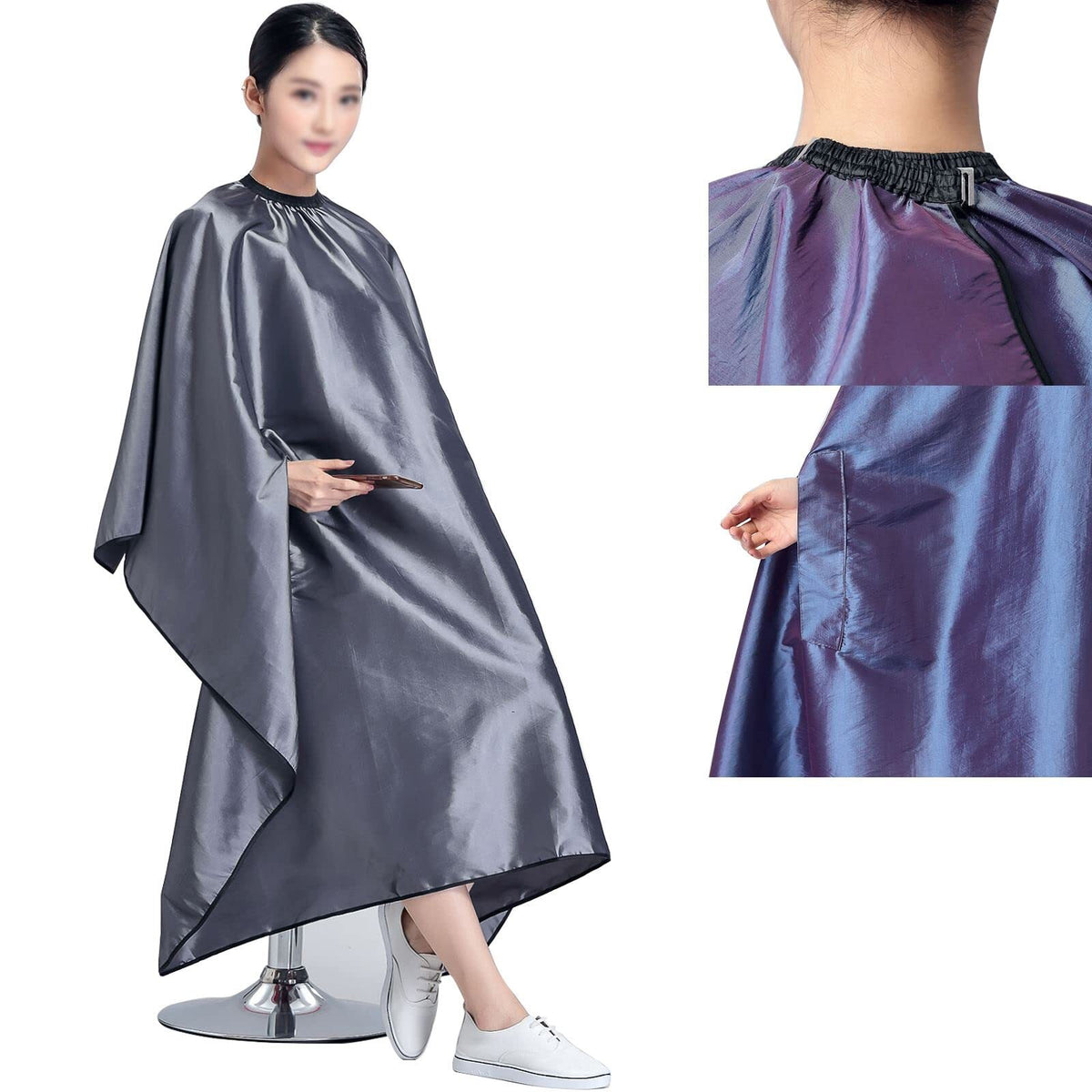 Waterproof Hair Cutting Cape with Hand Holes for Salons and Barbershops
