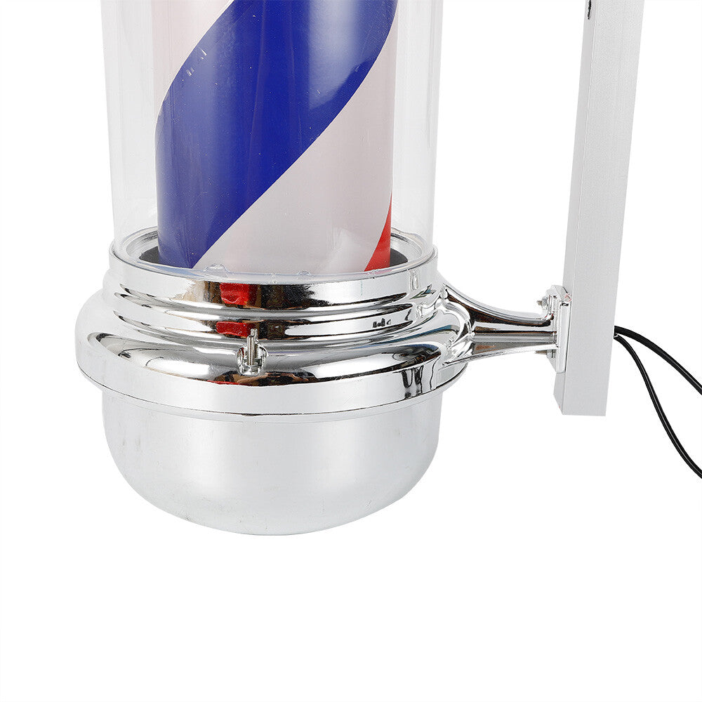 Rotating LED Sign Lamp for Barber Shop Pole - Red, White, Blue Lights