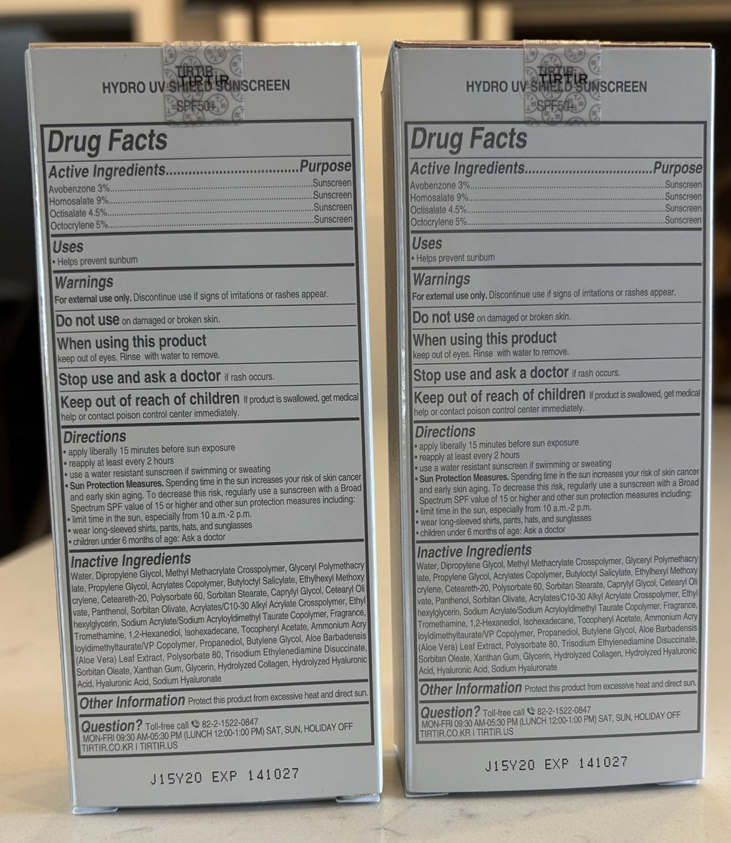 SPF 50+ Broad Spectrum Sunscreen with Hydrating Hyaluronic Acid - 2 Pack