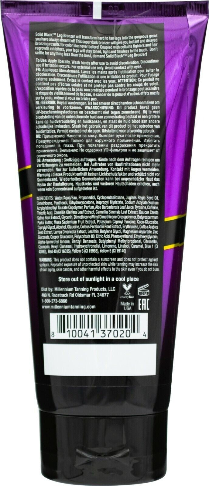 Black Face & Leg Bronzer Duo - Anti-Aging Firming Tanning Set